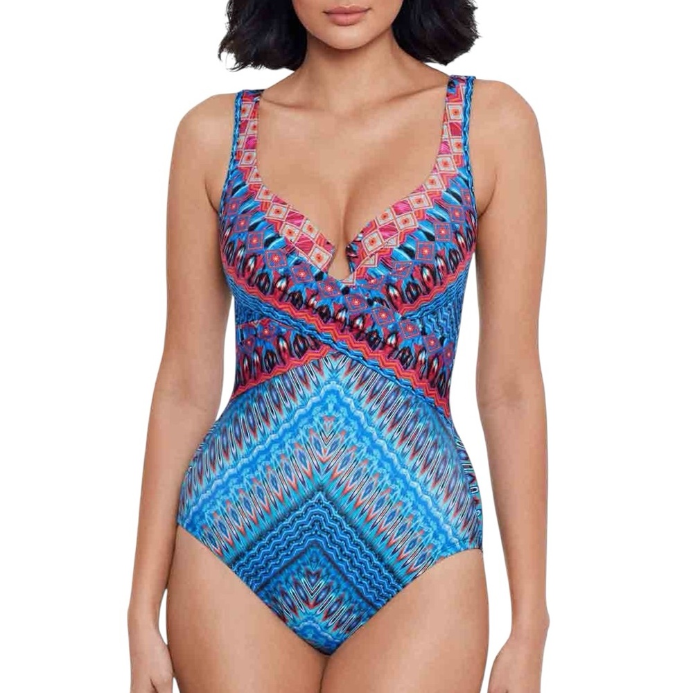 MIRACLESUIT plus size 16 Underwire slimming one piece swimsuit style 6536776 NWT